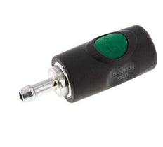 Composite material DN 7.4 Safety Air Coupling Socket with Push Button 8 mm Hose Pillar