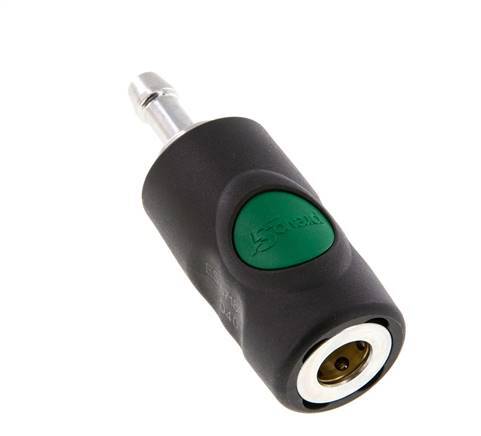 Composite material DN 7.4 Safety Air Coupling Socket with Push Button 8 mm Hose Pillar