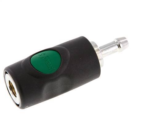 Composite material DN 7.4 Safety Air Coupling Socket with Push Button 8 mm Hose Pillar