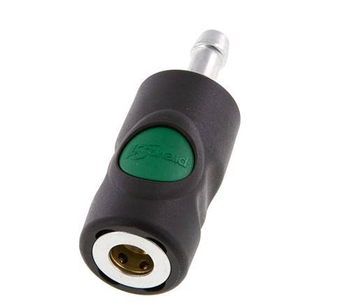 Composite material DN 7.4 Safety Air Coupling Socket with Push Button 9 mm Hose Pillar