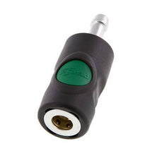 Composite material DN 7.4 Safety Air Coupling Socket with Push Button 9 mm Hose Pillar