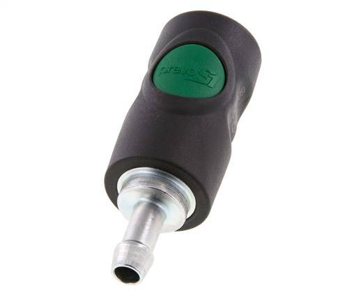 Composite material DN 7.4 Safety Air Coupling Socket with Push Button 9 mm Hose Pillar