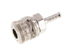Steel DN 7.2 (Euro) Safety Air Coupling Socket 6 mm Hose Pillar