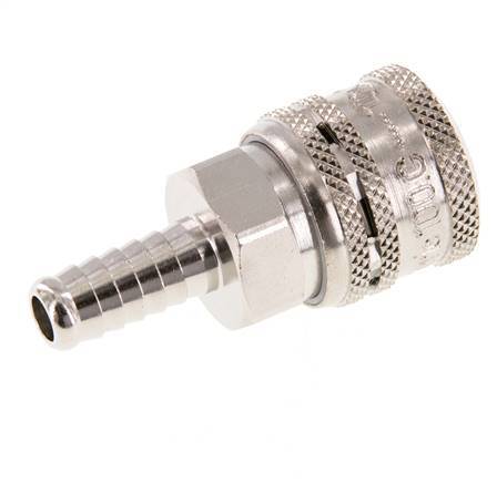 Steel DN 7.2 (Euro) Safety Air Coupling Socket 9 mm Hose Pillar