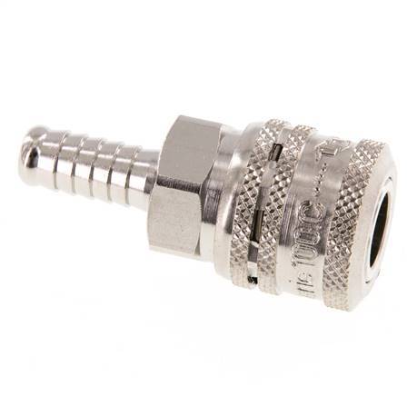 Steel DN 7.2 (Euro) Safety Air Coupling Socket 9 mm Hose Pillar