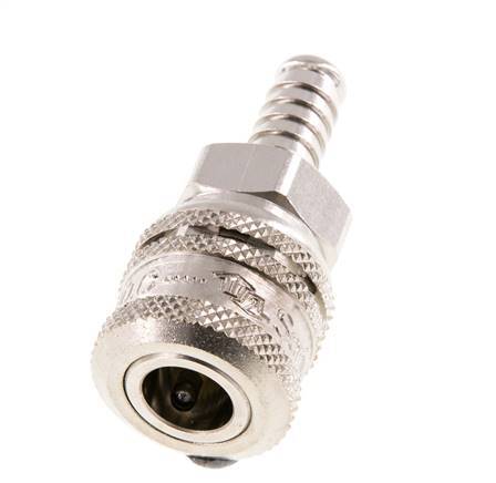 Steel DN 7.2 (Euro) Safety Air Coupling Socket 9 mm Hose Pillar