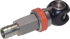 Steel DN 8 Safety Air Coupling Socket 9 mm Hose Pillar
