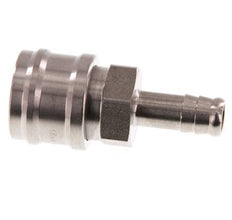 Stainless steel DN 7.2 (Euro) Air Coupling Socket 10 mm Hose Pillar