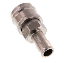 Stainless steel DN 7.2 (Euro) Air Coupling Socket 13 mm Hose Pillar