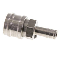 Stainless steel DN 7.2 (Euro) Air Coupling Socket 10 mm Hose Pillar Double Shut-Off