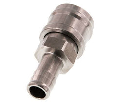 Stainless steel DN 7.2 (Euro) Air Coupling Socket 13 mm Hose Pillar Double Shut-Off