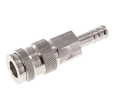 Stainless Steel 316L DN 7.8 Air Coupling Socket 9 mm Hose Pillar Double Shut-Off