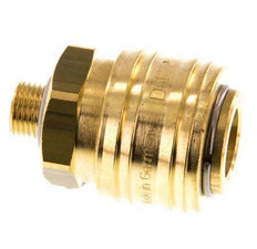 Brass DN 7.2 (Euro) Air Coupling Socket G 1/8 inch Male
