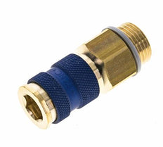 Brass DN 7.2 (Euro) Blue-Coded Air Coupling Socket G 1/2 inch Male
