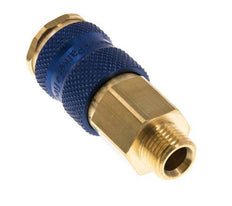 Brass DN 7.2 (Euro) Blue-Coded Air Coupling Socket G 1/4 inch Male