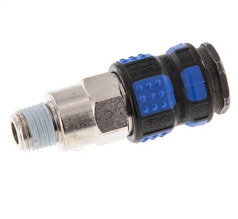 Nickel-plated Brass DN 7.8 Air Coupling Socket R 1/4 inch Male