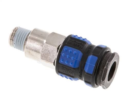 Nickel-plated Brass DN 7.8 Air Coupling Socket R 1/4 inch Male