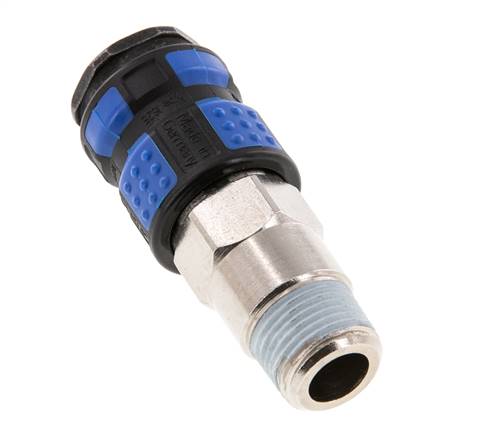 Nickel-plated Brass DN 7.8 Air Coupling Socket R 3/8 inch Male