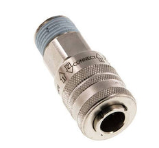 Nickel-plated Brass DN 7.8 Safety Air Coupling Socket R 1/2 inch Male