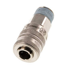 Nickel-plated Brass DN 7.8 Safety Air Coupling Socket R 1/2 inch Male