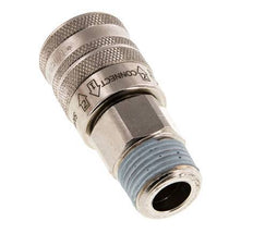 Nickel-plated Brass DN 7.8 Safety Air Coupling Socket R 1/2 inch Male