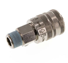 Nickel-plated Brass DN 7.8 Safety Air Coupling Socket R 3/8 inch Male