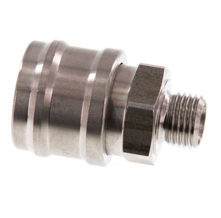 Stainless steel DN 7.2 (Euro) Air Coupling Socket G 1/4 inch Male