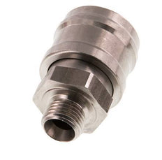Stainless steel DN 7.2 (Euro) Air Coupling Socket G 1/4 inch Male Double Shut-Off