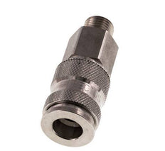 Stainless steel 306L DN 7.8 Air Coupling Socket G 1/4 inch Male Double Shut-Off