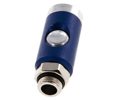 Hardened steel DN 7.4 Safety Air Coupling Socket with Push Button G 3/8 inch Male