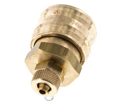 Brass DN 7.2 (Euro) Air Coupling Socket 4x6 mm Union Nut