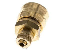 Brass DN 7.2 (Euro) Air Coupling Socket 6x8 mm Union Nut