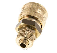 Brass DN 7.2 (Euro) Air Coupling Socket 8x10 mm Union Nut