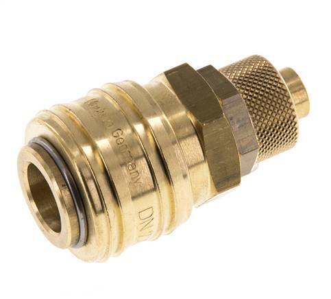 Brass DN 7.2 (Euro) Air Coupling Socket 9x12 mm Union Nut