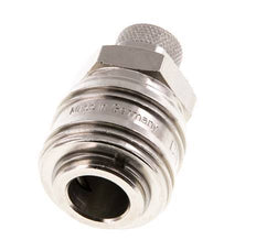 Nickel-plated Brass DN 7.2 (Euro) Air Coupling Socket 6x8 mm Union Nut