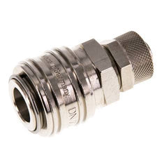 Nickel-plated Brass DN 7.2 (Euro) Air Coupling Socket 8x10 mm Union Nut