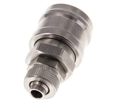 Stainless steel DN 7.2 (Euro) Air Coupling Socket 8x10 mm Union Nut