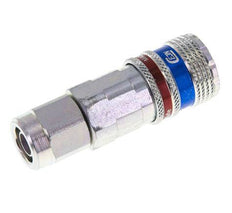 Steel/brass DN 7.6 (7.2 Euro) Safety Air Coupling Socket 8x12 mm (streamline) Union Nut