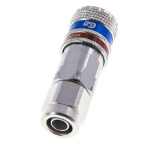 Steel/brass DN 7.6 (7.2 Euro) Safety Air Coupling Socket 8x12 mm (streamline) Union Nut