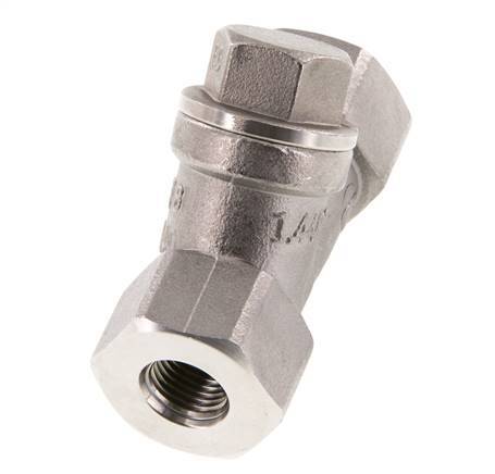 G1/4'' Stainless Steel 316 Y Check Valve PTFE 0.4/0.8-40bar - CLYS