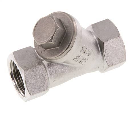 G3/4'' Stainless Steel 316 Y Check Valve PTFE 0.4/0.8-40bar - CLYS