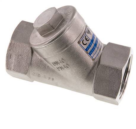 G2'' Stainless Steel 316 Y Check Valve PTFE 0.1/0.3-40bar - CLYS