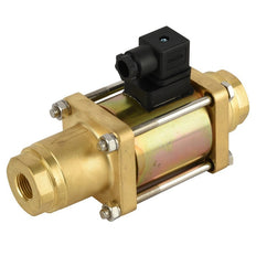 G3/8'' 12V DC Brass Coaxial Solenoid Valve PUR 0 - 64bar