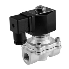 Solenoid Valve DF-SA 3/8'' Stainless Steel FKM 0-10bar 120V AC
