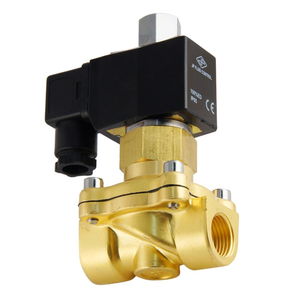 Solenoid Valve DF-SB 1/2'' NO brass FKM 0-5bar 380V AC