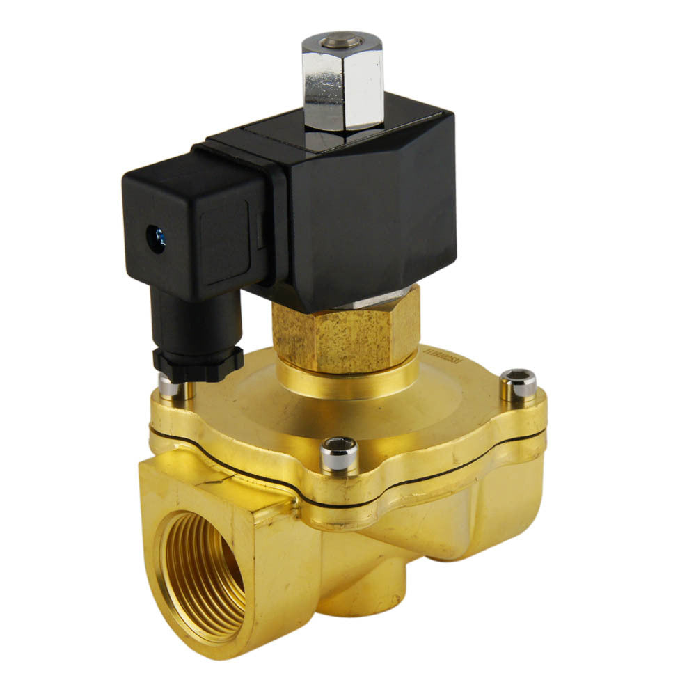 Solenoid Valve DF-SB 1'' NO brass FKM 0-5bar 120V AC