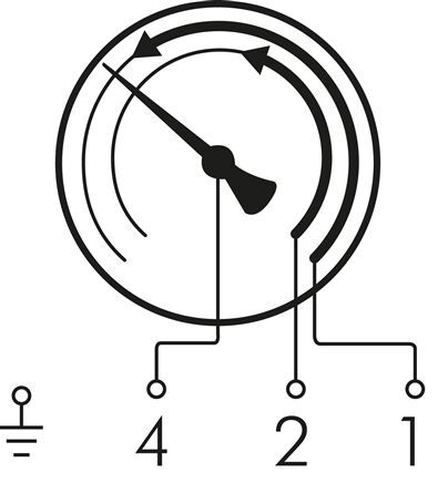 Contact Pressure Gauge Double NO 0..10bar (145psi) Stainless Steel/Brass 160mm Class 1 Below Connection