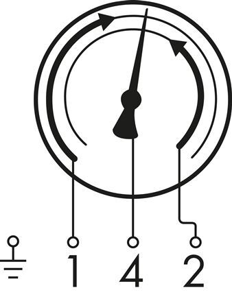 Contact Pressure Gauge 1NC/2NO 0..2.5bar (36psi) Stainless Steel 100mm Class 1 Below Connection