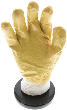 Protective Gloves Knitted Nitril Coating Oil-Resistant Size 7 [10 Pieces]
