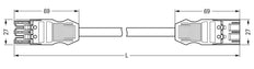 Wago 771 Patch Cable Adjustable Building Installation - 771-9393/067-201